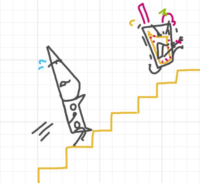 A panel from Running Duos, episode four of the Board Boards object show by Furretwalk/WalkingFurret.